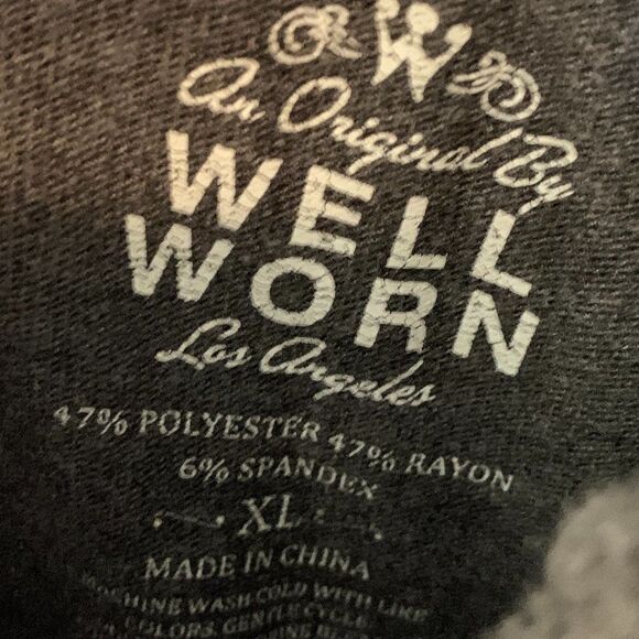 Well Worn Los Angeles Light Gray Jogger with Stars - Picture 4 of 5